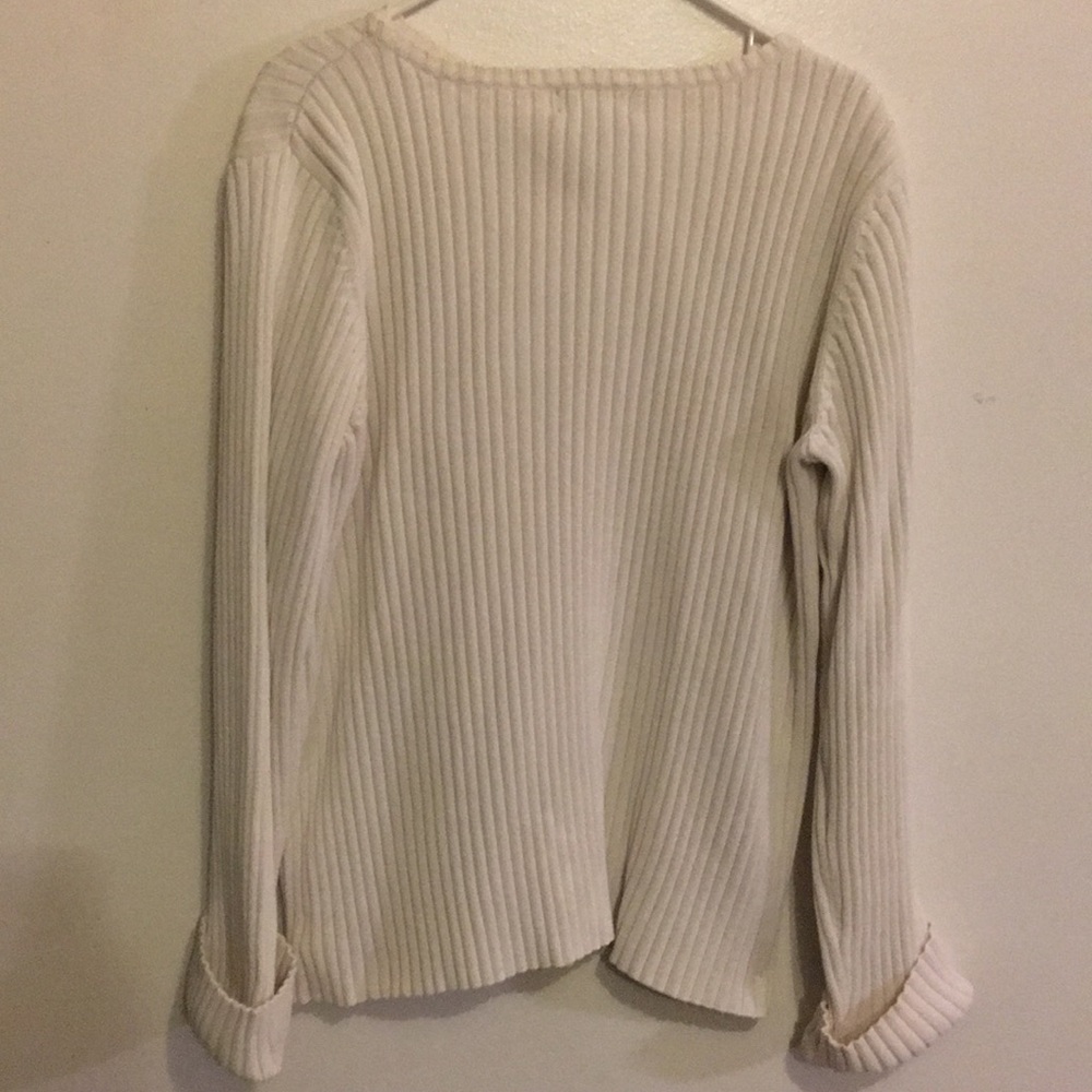 Ralph Lauren Ladies Cream color Sweater Size XL Excellent like NEW Condition - Picture 5 of 7